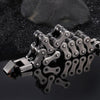 Dark Tone Biker Chain Bracelet Titanium Steel - InnovatoDesign