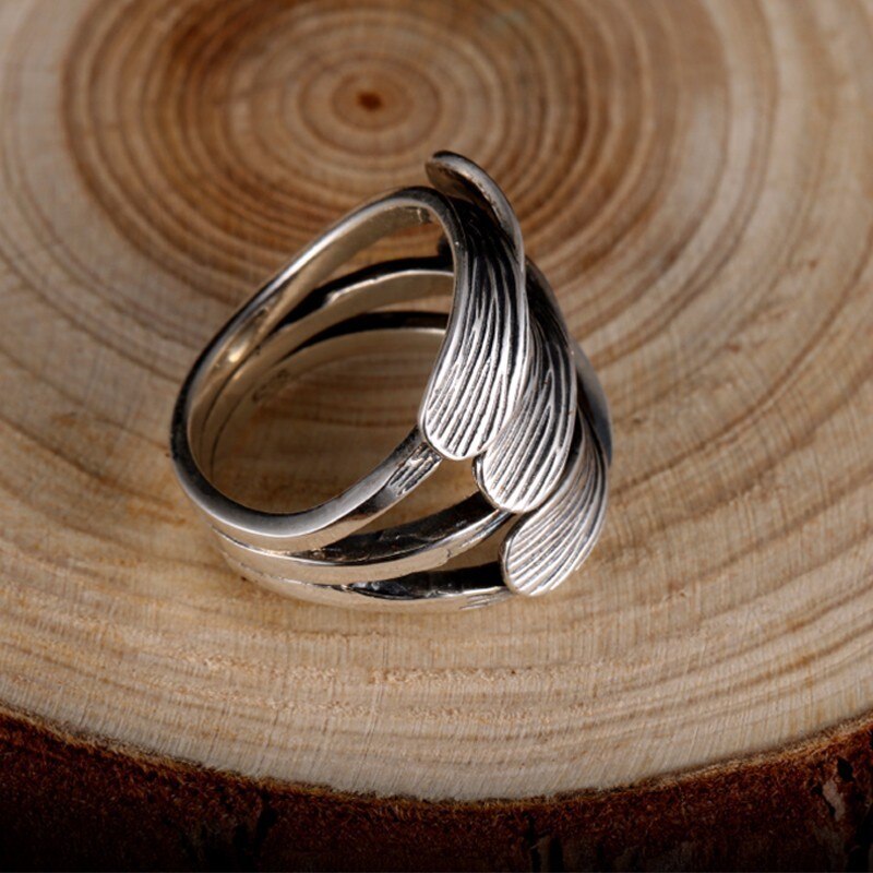 Intertwine 925 Sterling Silver Adjustable Vintage Punk Rock Ring-Rings-Innovato Design-Innovato Design