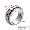Six Words Mantra Signet Spinner 925 Sterling Silver Vintage Punk Ring-Rings-Innovato Design-6.5-Innovato Design
