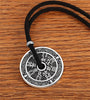 Buddha Religion Coin Bagua 925 Sterling Silver Vintage Biker Pendant Necklace-Necklaces-Innovato Design-Innovato Design