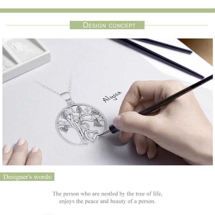 Red Cubic Zirconia Tree of Life Pendant Necklace-Necklaces-Innovato Design-Innovato Design