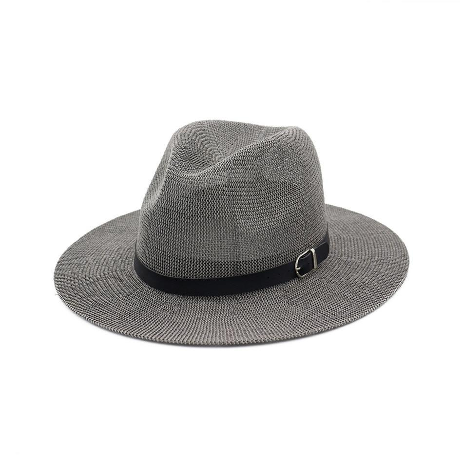 Wide Brim Straw Panama Summer Hat-Hats-Innovato Design-Black-Innovato Design