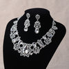 Rhinestone and Crystal Necklace & Earrings Jewelry Set-Jewelry Sets-Innovato Design-Innovato Design