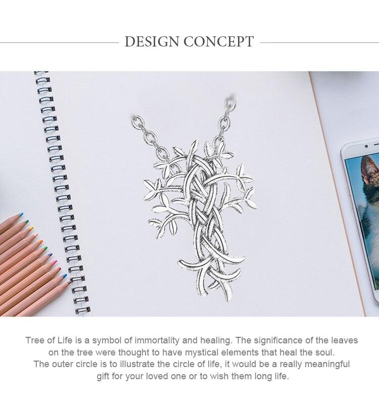 925 Sterling Silver Tree of Life Irish Knot Pendant Necklace-Necklaces-Innovato Design-Innovato Design