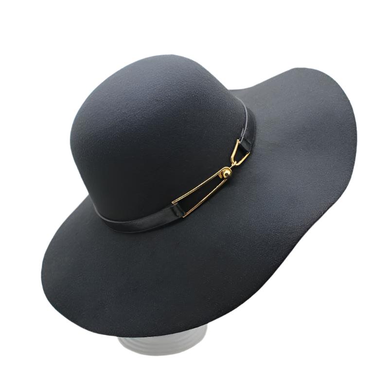 Vintage Felt Sun Floppy Hat for Men and Women-Hats-Innovato Design-Black-Innovato Design
