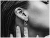 Hot Chick Cross Hoop Earrings with Orthodox Cross - InnovatoDesign