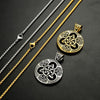 Irish Knot Triquetra Vintage Trinity Necklace-Necklaces-Innovato Design-Silver-24