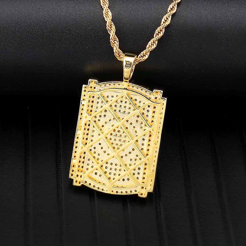 Cubic Zirconia and Rhinestone Studded Angel Bling Hip-hop Pendant Necklace-Necklaces-Innovato Design-Innovato Design