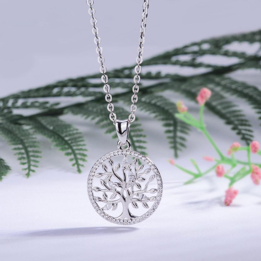 925 Sterling Silver Tree of Life Pendant Necklace-Necklaces-Innovato Design-Innovato Design