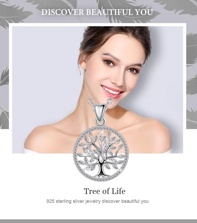 925 Sterling Silver Tree of Life Pendant Necklace-Necklaces-Innovato Design-Innovato Design