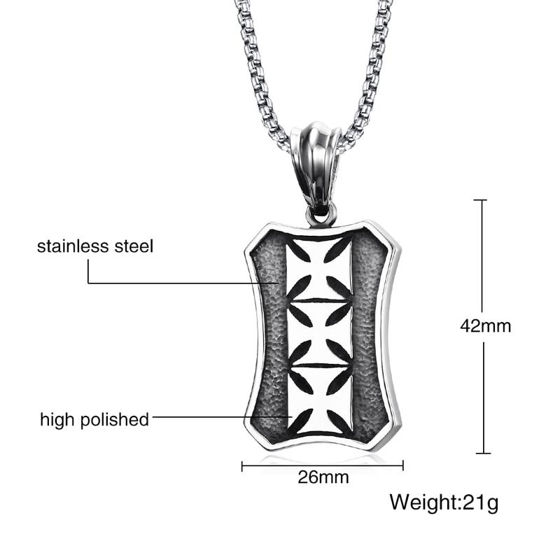 Multiple Maltese Engraved Cross Pendant Necklace-Necklaces-Innovato Design-Innovato Design