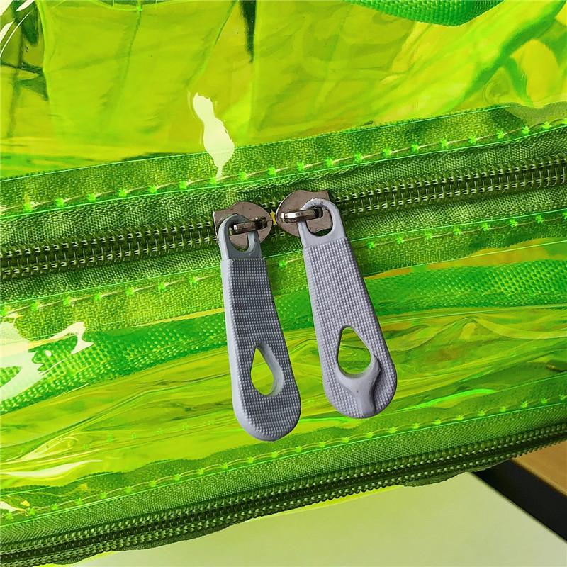 Large 6 Color Clear Waterproof School Backpack-clear backpack-Innovato Design-Black-Innovato Design