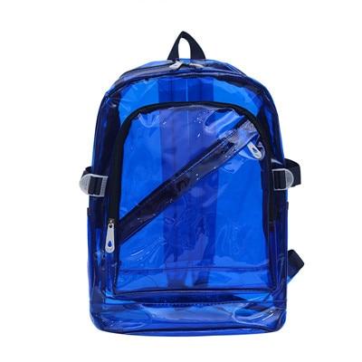 Large 6 Color Clear Waterproof School Backpack-clear backpack-Innovato Design-Blue-Innovato Design