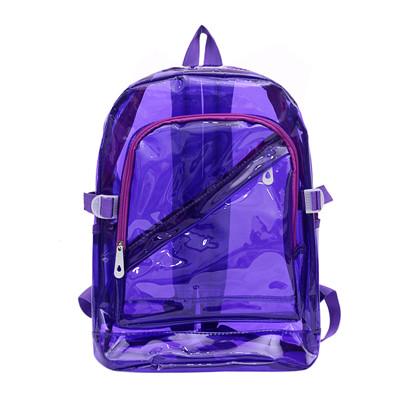 Large 6 Color Clear Waterproof School Backpack-clear backpack-Innovato Design-Purple-Innovato Design