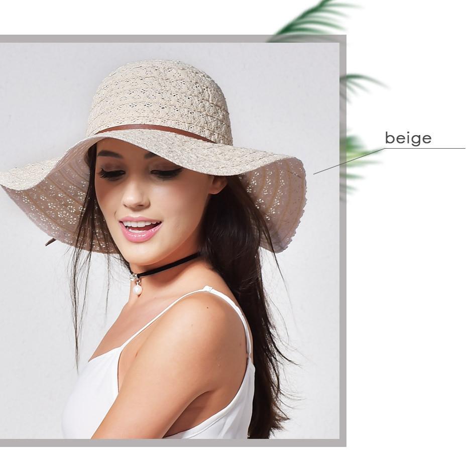 INNOVATO Foldable Floppy Wide Brim Straw Sun Hat-Hats-Innovato Design-Beige-L-Innovato Design