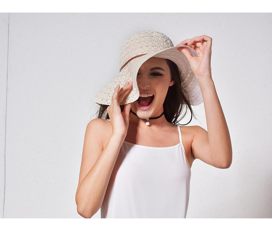 INNOVATO Foldable Floppy Wide Brim Straw Sun Hat-Hats-Innovato Design-Beige-L-Innovato Design