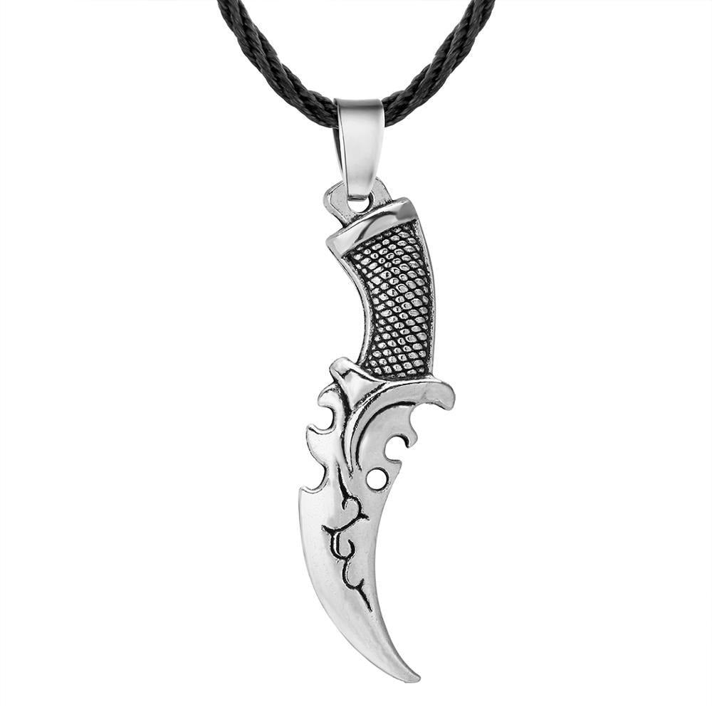 Norse Viking Knife Vintage Pendant Necklace-Necklaces-Innovato Design-Innovato Design