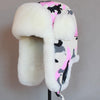 Camouflage Women's Winter Bomber Hat with Earflaps