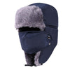 Thick Warm Cotton Russian Bomber Hat with Earflaps and Windproof-Hats-Innovato Design-Black-56-58 cm-Innovato Design