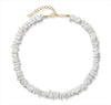 Multi-piece White Stone Puka Shell and Pearl Necklace Set-Necklaces-Innovato Design-Shell Necklace-Innovato Design