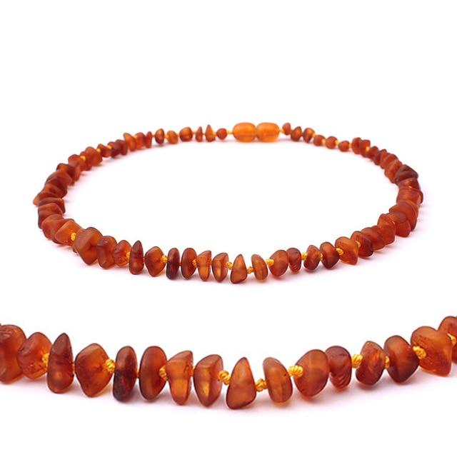 Natural Baltic Amber Stone Beaded Necklace Accessory-Necklaces-Innovato Design-Cognac-45CM Adult Necklace-Innovato Design
