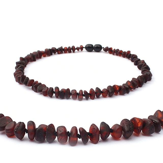 Natural Baltic Amber Stone Beaded Necklace Accessory-Necklaces-Innovato Design-Cognac-45CM Adult Necklace-Innovato Design