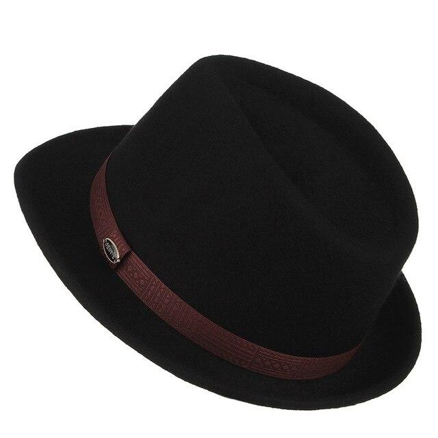 Snap Brim Wool Fedora Trilby Hat with Red Hatband-Hats-Innovato Design-Innovato Design