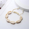 Rope Puka Shell Bracelet and Choker Set with Pearl End-Necklaces-Innovato Design-Silver White-Innovato Design