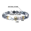 Natural Stone Beads Antique Skull Bracelet - InnovatoDesign