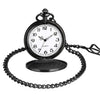 Classic Black Pocket Watch With Engraved Message to Grandson - InnovatoDesign