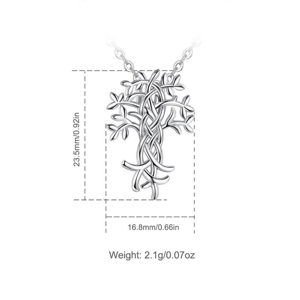 925 Sterling Silver Tree of Life Irish Knot Pendant Necklace-Necklaces-Innovato Design-Innovato Design
