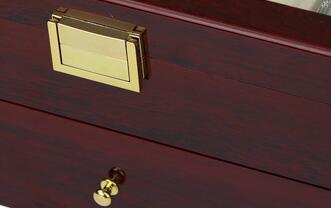 Dark Brown Wood Finish Watch Case Display 2 Layer Storage-Watch Box-Innovato Design-Innovato Design