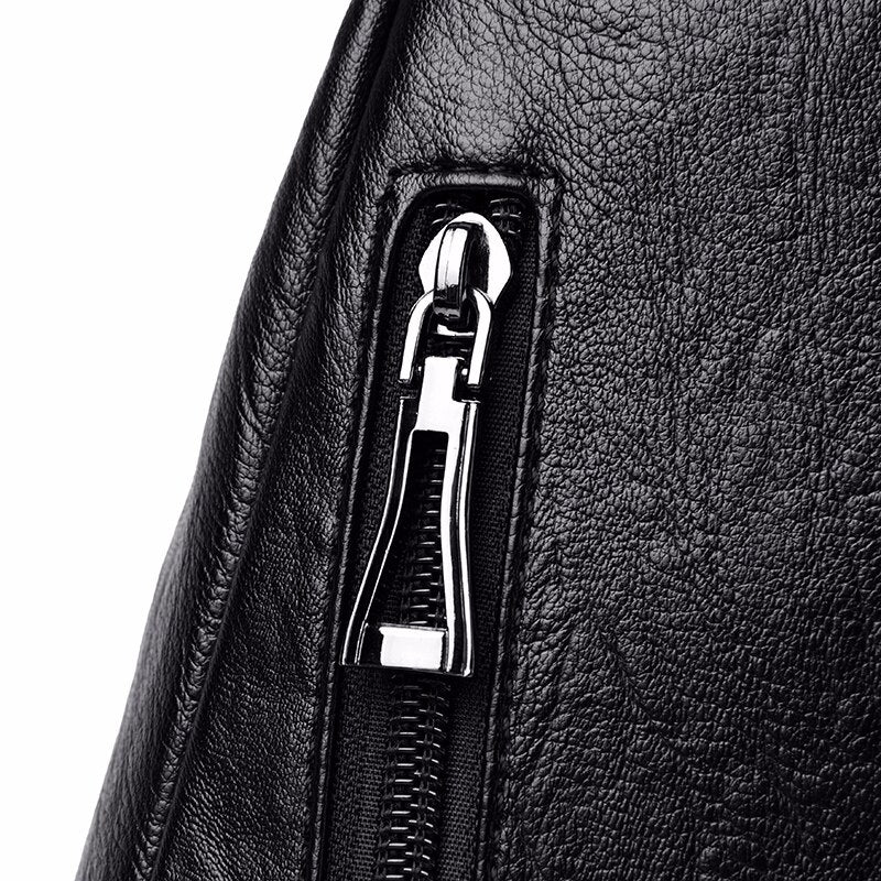 Vintage Casual Leather School Bag and Travel Backpack-Backpacks-Innovato Design-Red-Innovato Design