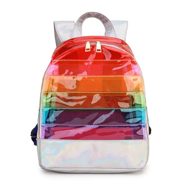 Clear colored backpacks best sale