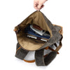 Large 5 Color Waxed Vintage Canvas Leather Traveling Backpack - InnovatoDesign
