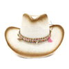 Brown Paper Straw Cowboy Hat
