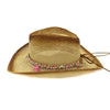 Brown Paper Straw Cowboy Hat