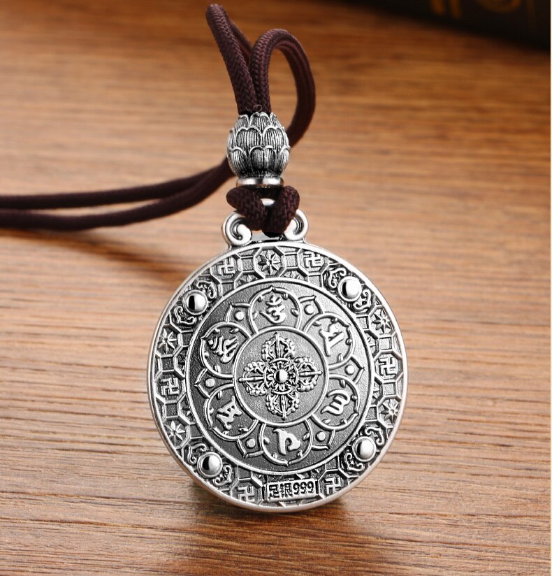 White Tiger God Beast 925 Sterling Silver Retro Biker Pendant Necklace-Necklaces-Innovato Design-Innovato Design