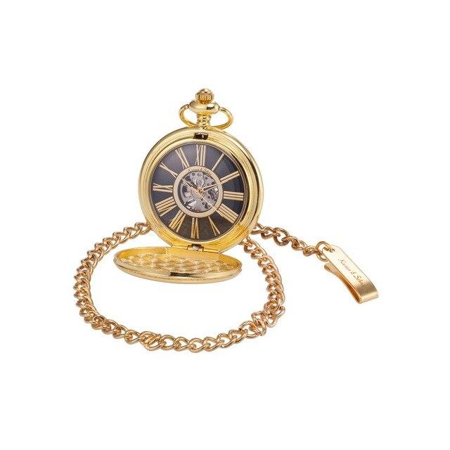 Smooth Classic Pocket Watch Design in Different Metal Colors-Pocket Watch-Innovato Design-Gold-Innovato Design