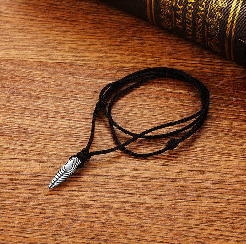 Bullet 925 Sterling Silver Vintage Hip-hop Rock Biker Pendant Necklace-Gothic Necklaces-Innovato Design-21.65in-Innovato Design