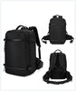 Multifunction Anti-theft 20 to 35 Litre Backpack with Shoes Compartment Bag-Sport Backpacks-Innovato Design-Black-Innovato Design