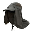 Wide Brim Breathable UV Protection Neck Face Flap Hat-Hats-Innovato Design-Army Green-Innovato Design