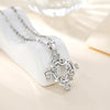 Celtic Clover Flower Sterling Silver Pendant Necklace - InnovatoDesign
