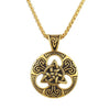 Irish Knot Triquetra Vintage Trinity Necklace-Necklaces-Innovato Design-Gold-24