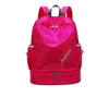 Gym Backpack 20 Litre with Dry and Wet Separator with Shoe Compartment-Sport Backpacks-Innovato Design-Rose Red-Innovato Design