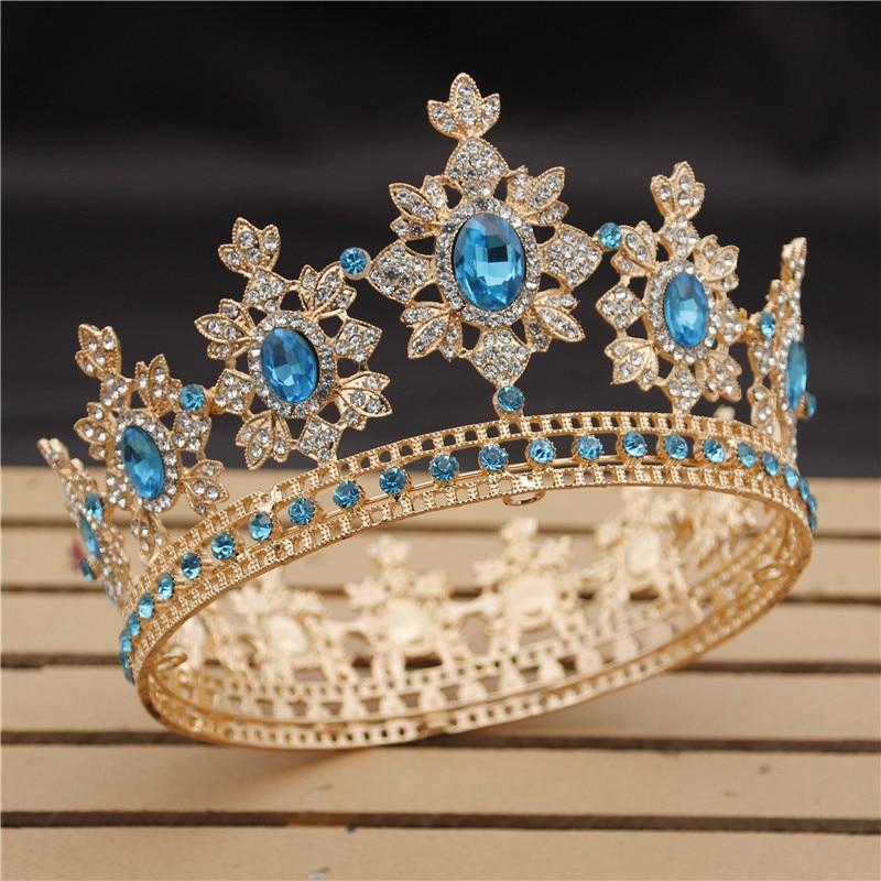 Vintage Royal King & Queen Crown for Wedding or Prom-Crowns-Innovato Design-White-Innovato Design
