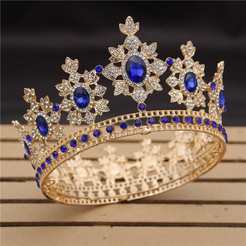 Vintage Royal King & Queen Crown for Wedding or Prom-Crowns-Innovato Design-White-Innovato Design