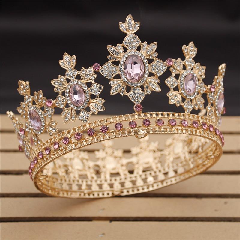Vintage Royal King & Queen Crown for Wedding or Prom-Crowns-Innovato Design-White-Innovato Design