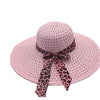 Foldable Floppy Wide Brim Straw Sun Hat with Bowknot