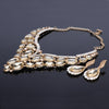 Huge Crystal Necklace & Earrings Wedding Statement Jewelry Set-Jewelry Sets-Innovato Design-Rainbow-Innovato Design